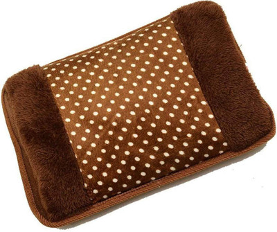 

Cinnamon New Electric Cordless Rechargeable Velvet Heating Gel Pad Electric 1 L Hot Water Bag(Multicolor)