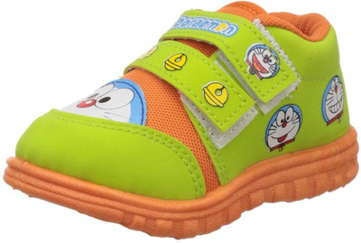 

doraemon Boys Velcro Walking Shoes(Green