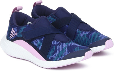 

ADIDAS Boys Velcro Running Shoes(Blue, Dkblue/clelil/realil