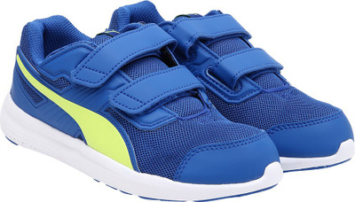 

Puma Boys & Girls Velcro Sneakers(Blue, Turkish sea-fizzy yellow-turkish sea