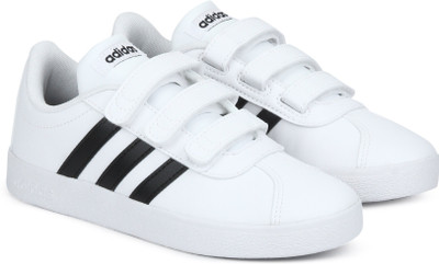 

ADIDAS Boys Velcro Tennis Shoes(White, Ftwwht/cblack/ftwwht