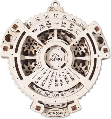 

Ugears Date Navigator - Mechanical 3D Puzzle DIY Wooden Construction Set(Beige)