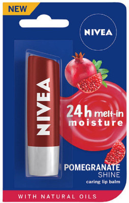 

Nivea Lip Balm Pomegranate Shine(Pack of: 1, 4.8 g)