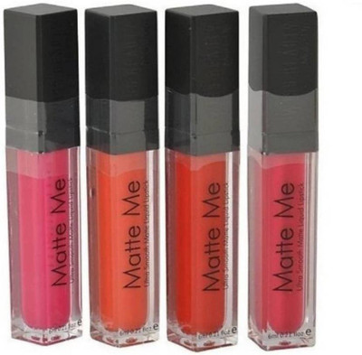

BB MENOW Matte Me combo lipstick - Pack of 4 (Multicolor)(multicolour)