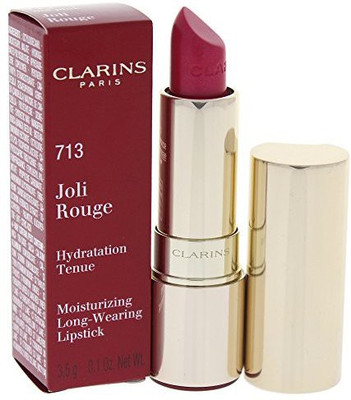 

Clarins Joli Rouge Long Wearing Moisturizing Lipstick, 713 Hot Pink, 0.12 Ounce(Pink)