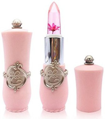 

Staron Flower Crystal Jelly Lipstick Color Changing Lip Gloss, Magic Temperature Change Long Lasting Moisturizer Bright Makeup Lip Stick(Pink)