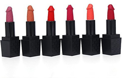 

Gracefulvara 6 Colors/Set Sexy Mushroom Lipstick Waterproof Matte Long Lasting(Multicolor)