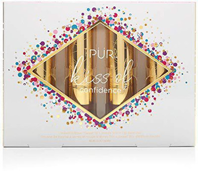

Pur Minerals Pãœr Sweet 16 Kiss Of Confidence Lipstick Trio + Lip Balm, 4 Piece Set(Multicolor)