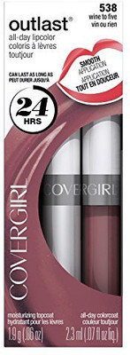 

Cover Girl Outlast All Day Lipcolor, Wine To Five 538 1 Ea Pack Of 2(Multicolor)