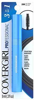 

Cover Girl Professional All-in-One Regular Brush Mascara Very Black 200, .3 oz 4.5 g(Black)