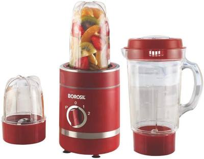 

Borosil NUTRIFRESH RED 400 Mixer Grinder(Red, 3 Jars)