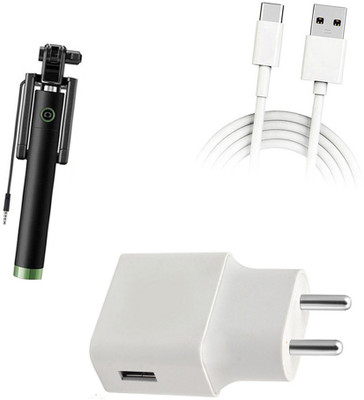 DAKRON Wall Charger Accessory Combo for OnePlus 6(White)