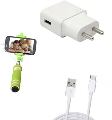 DAKRON Wall Charger Accessory Combo for Nokia 6.1 Plus (Nokia X6)(White)