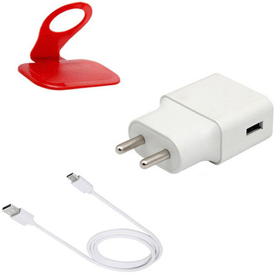 DAKRON Wall Charger Accessory Combo for Nokia 5.1 Plus (Nokia X5)(White)