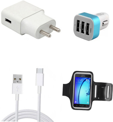 DAKRON Wall Charger Accessory Combo for Nokia 6.1 Plus (Nokia X6)(White)