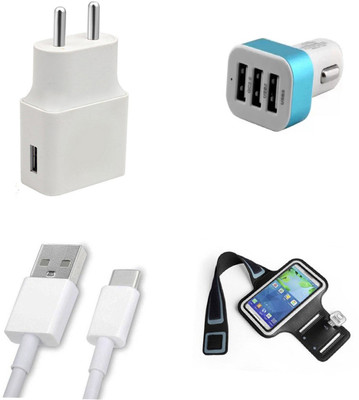 DAKRON Wall Charger Accessory Combo for OnePlus 6T(White)