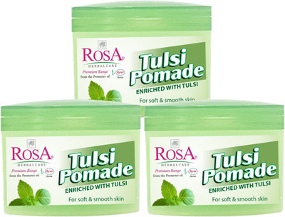 

Rosa Herbals Rosa Herbalcare Tulsi Pomade ( Set of 3 pc)(25 g)