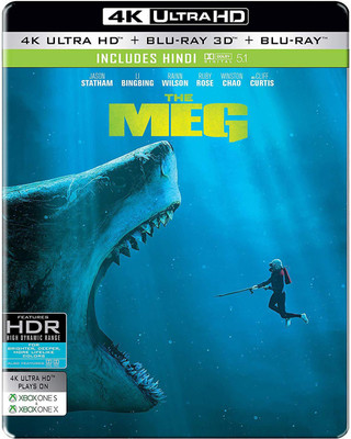 

The Meg (Steelbook) (4K UHD + Blu-ray 3D + Blu-ray) (3-Disc)(4K(UHD) Blu-ray English)