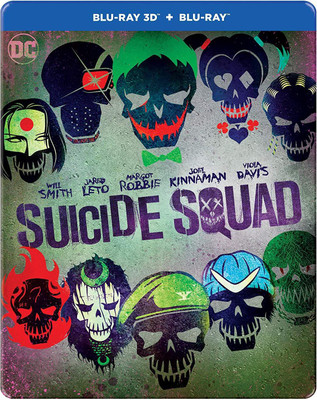 

Suicide Squad (Steelbook) (Blu-ray 3D & Blu-ray) (2-Disc)(3D Blu-ray English)
