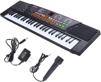 

Fun Villa 54 Key Electronic & Musical Keyboard Piano(Includes Adapter and Microphone)(Black)