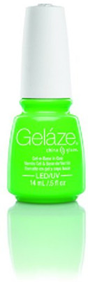 

China Glaze Gelaze 100% Gel-n-Base Polish, In The Lime Light, 0.5 Ounce Green