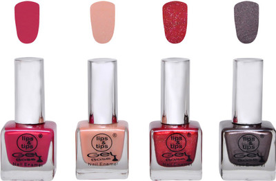 

Lips & Tips Premium Collection Exclusive Nail Paints -Berry sexy, Nude Skin, Cherry Sparkle, Copper Glaze (Pack of 4) Berry sexy, Nude Skin, Cherry Sparkle, Copper Glaze(Pack of 4)