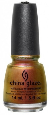 

China Glaze The Great Outdoors Nail Lacquer, Cabin Fever, 0.5 Fluid Ounce Gold