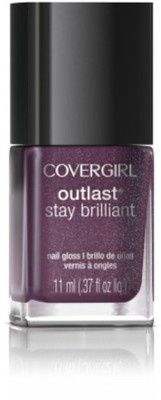 

Cover Girl Outlast Stay Brilliant Nail Gloss Pyro Pink 75 0.37 Fl Oz Purple