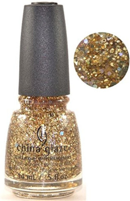 China Glaze Cheers! Nail Polish - Bring on the Bubbly - 0.5 oz Gold