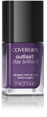 

Cover Girl Outlast Stay Brilliant Nail Gloss Violet Flicker 80 0.37 Fl Oz Purple