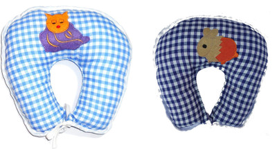 

EasyShop Cartoon Neck Support Soft baby Pillow for Children,made with best quality fabric with good looking_Pack of 2 (1 Neavy Blue and 1 Blue) Neck Pillow(Neavy Blue, Blue), Neavy blue and blue