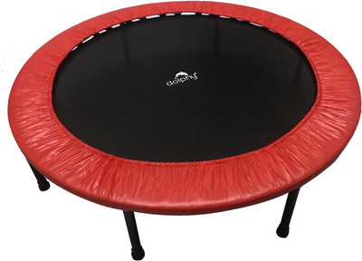 

Dolphy Compact Trampoline for Kids - 48 Inch(Red, Black), Black;red