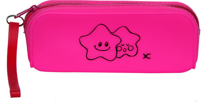 

ERA INNOVATIVE GIFTING Best Selling School office Silicone pen /pencil Cases/bags Art EVA Pencil Box(Set of 1, Red)