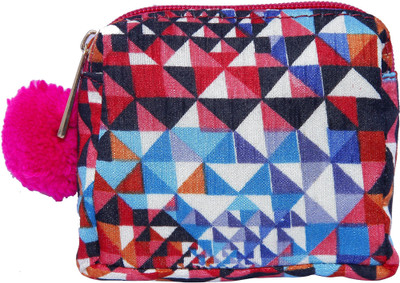 

ERA INNOVATIVE GIFTING Coin Purse Change Pouch Hand Made Cotton Wallet Art Canvas Pencil Box(Set of 1, Pink)