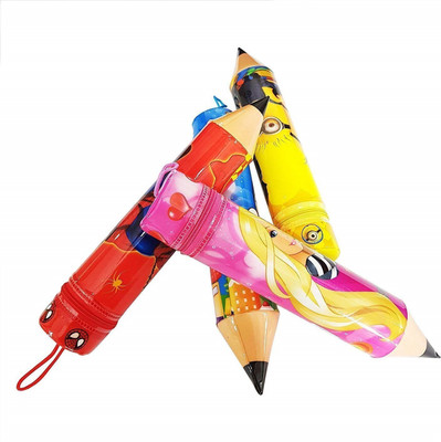 

TECHNOCHITRA PENCIL SHAPE POUCH CARTOON CHARACTER Art Plastic Pencil Boxes(Set of 4, Multicolor)