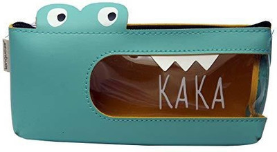 

ERA INNOVATIVE GIFTING Cute Pu Pen Bag For Office Or School tationery For Girls & Women To Carry Their Makeup Accessories Art EVA Pencil Box(Set of 1, Green)