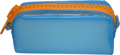 

Era Innovative Gifting Boys And Girls Zipper Lock Bags Candy Art Polyester Pencil Box(Set of 1, Blue)