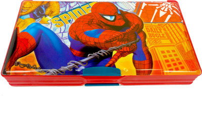 

Goyal SPIDERMAN Jumbo Pencil Box with dual Sharpener SPIDERMAN Jumbo Pencil Box with dual Sharpener Art Plastic Pencil Box(Set of 1, Red)