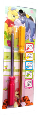 

TECHNOCHITRA SCREW DRIVER SHAPE PENCILS WITH ERASER PACK INCLUDE TWO PENCILS AND 2 ERASER Pencil(Set of 1, Multicolor)