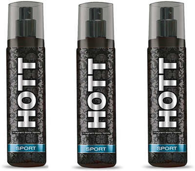 

HOTT SPORT Perfume Spray for Men Pack of 3 (135ml each) Perfume - 135 ml(For Men)