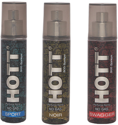 

HOTT SPORT, NOIR & SWAGGER Perfume Spray for Men- (Set of 3) (60ml each) Perfume - 60 ml(For Men)