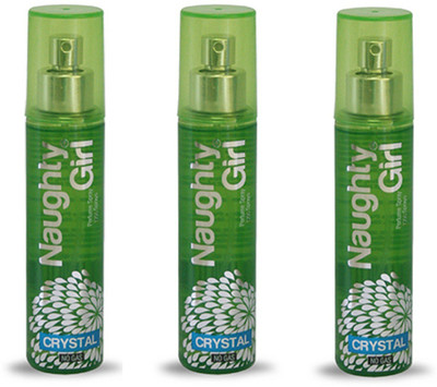 

Naughty Girl CRYSTAL Perfume Spray for Women- Pack of 3 (135ml each) Perfume - 135 ml(For Women)