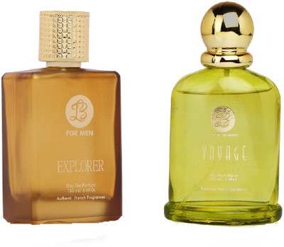 

Lyla Blanc Mens EXPLORER & Womens VOYAGE - (Set of 2 Perfume for Couple) (100ml each) Eau de Parfum - 100 ml(For Men & Women)