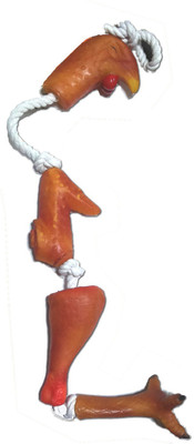 

Super Dog Chicken Leg With Rope Melamine, Cotton Chew Toy For Dog