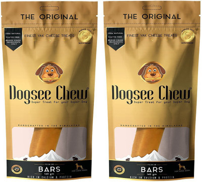 

Dogsee Chew Milky Bars 130g Veg & Milk Dog Treat(130 g, Pack of 2)