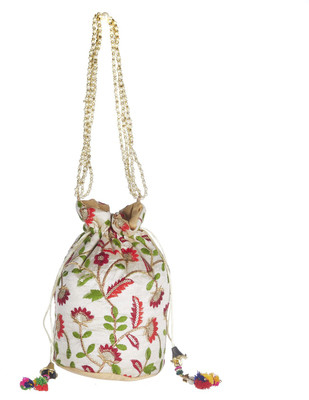 

GiftingTree Rajasthani Fancy Handmade Potli Bag K5 Potli(Khaki)