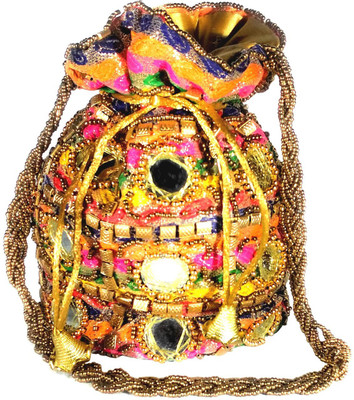 

DsGifts Women's Hand Crafted Potli(Multicolor)