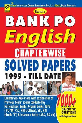 Kiran's Bank Po English Chapterwise Solved Papers 1999 Till Date English(Paperback, Kiran Prakashan, Pratiyogita Kiran & KICX)