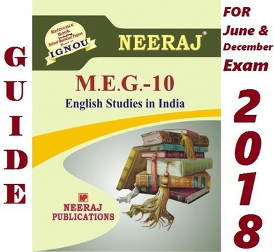 MEG10 English Studies In India | English Medium | Neeraj Publications Guide With Question Bank(Paperback, Expert Panel of Neeraj Publications)