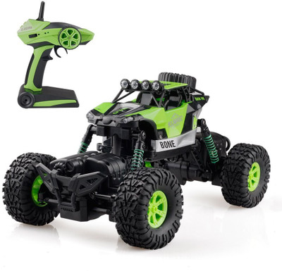 

Stylo Amphibious RC car 4WD 1:16 Scale Rock Crawler Off Road Monster Truck Resistant Waterproof Remote Control car Double Motor Turn Climb LED Light Best Toy Car(Black, Green)